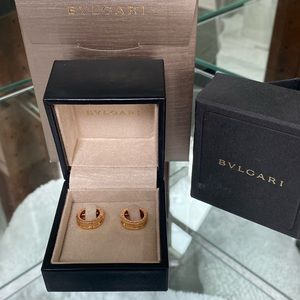 COPY - COPY - Bvlgari B.zero1 18k Rose Gold Hoop Earrings